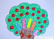 《少兒美術繪畫公益課》第一課   手掌畫小樹（丁方圓）