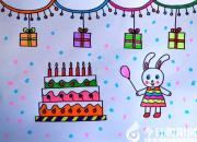 《少兒美術繪畫公益課》第九課 彩燈和禮物盒的畫法（丁方圓）